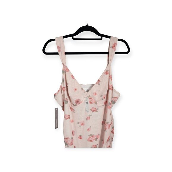 NWT Anthropologie Mare Mare Floral Pink Roses Midi Dress SZ XL Romantic Wedding - Picture 5 of 10